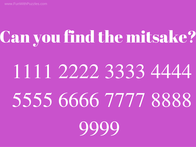 Can You Find the Mistake? | Find the mistake brain teaser
