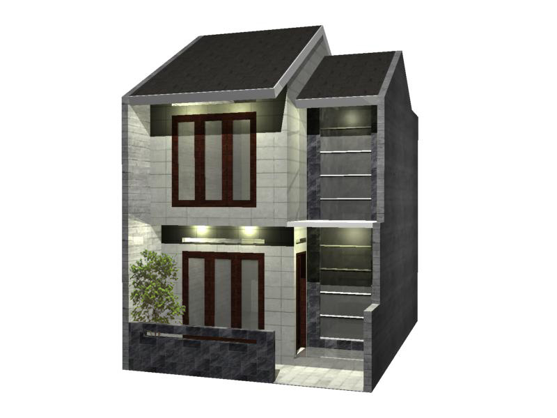 Desain Rumah Minimalis 2 Lantai Type 21