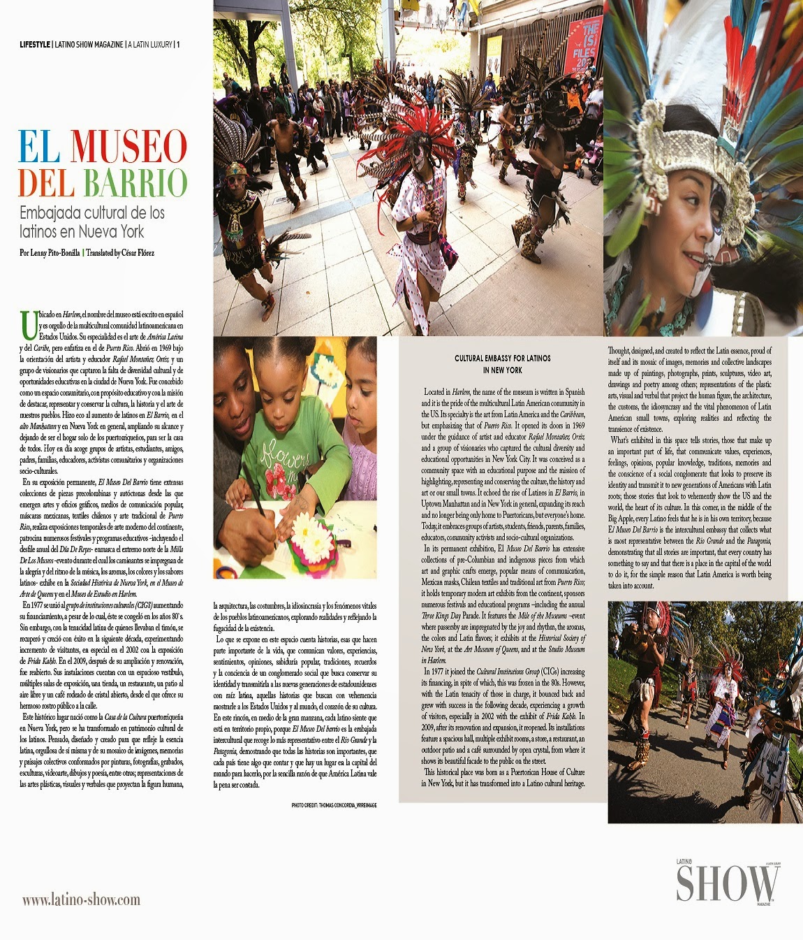 LATINO SHOW MAGAZINE EL MUSEO DEL BARRIO