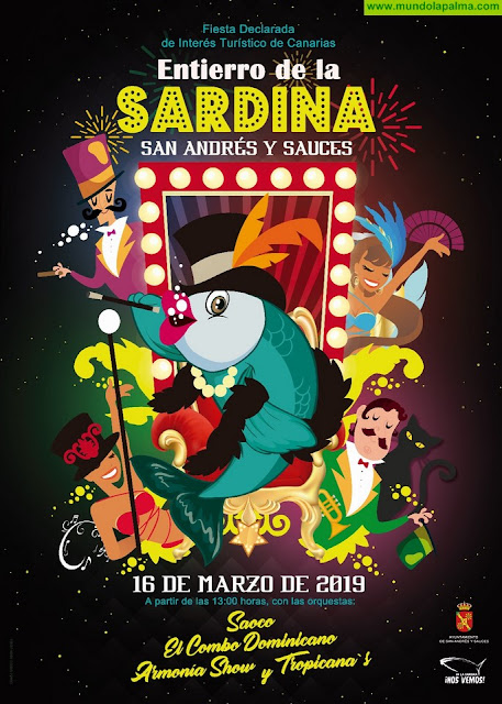 ¡Que Comience el Show! del diseñador Abian Lázaro, nuevo Cartel Anunciador del Entierro de la Sardina de San Andrés y Sauces