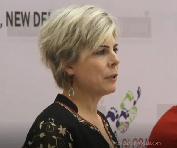 Princess Charlene and Princess Laurentien attended the Laureates and Leaders for Children Summit 2016 in New Delhi