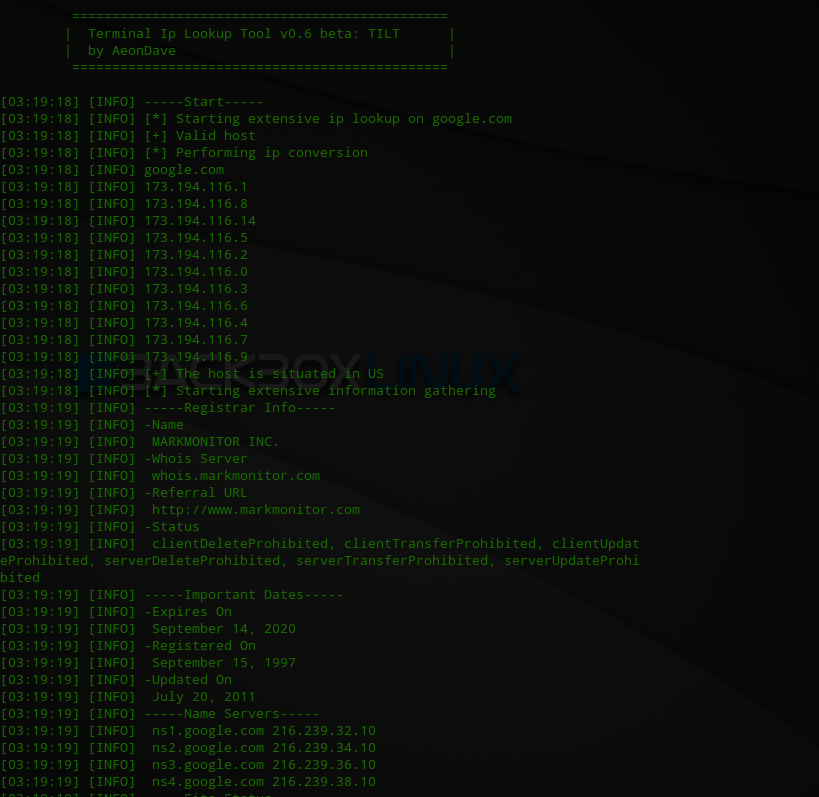Tilt Terminal Ip Lookup Tool