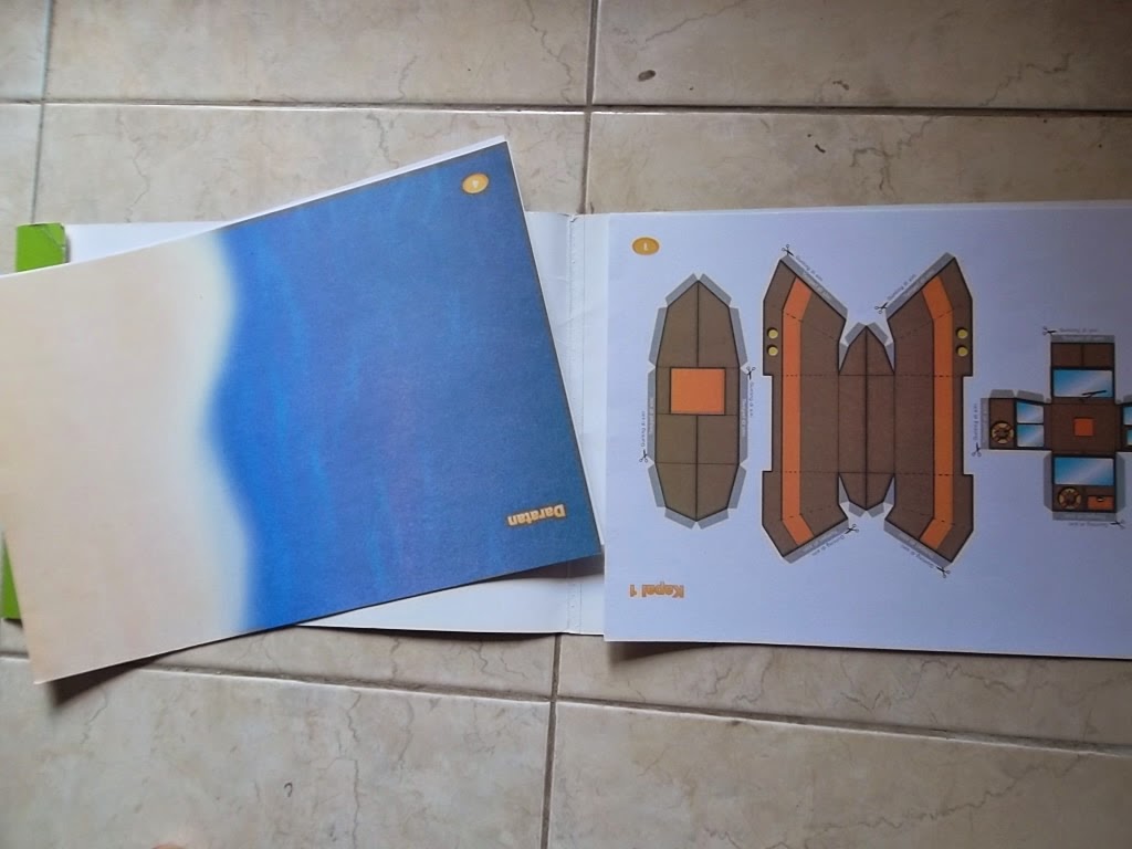 Menggunting, Melipat dan Menempel : Kapal Laut - Dah-Kinang