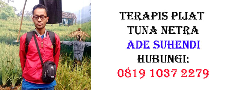 Ade Suhendi, Terapis Pijat Tuna Netra