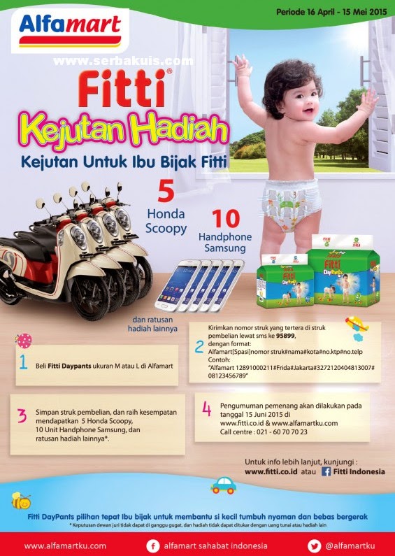 Undian Fitti Kejutan Hadiah 5 Motor Honda Scoopy GRATIS