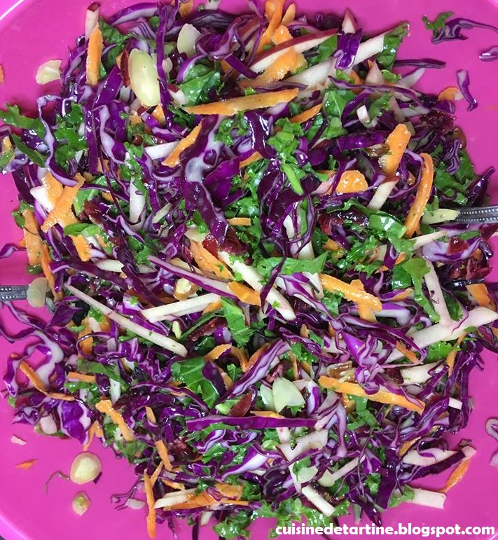 Cuisine De Tartine Salade Chou Rouge Kale Pomme