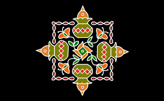 Happy pongal 2017 kolam Happy pongal 2017 kolam