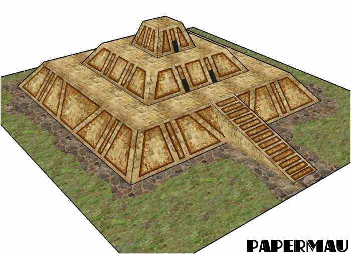 How To Make A Ziggurat Model Out Of Cardboard