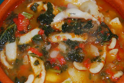 recetas con kale y calamares