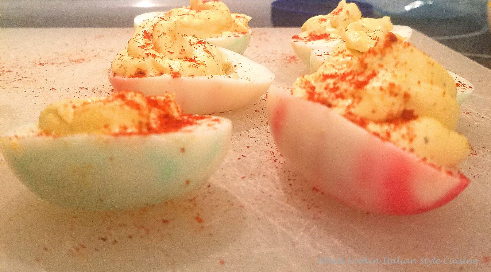Easter Colored Crackle Eggs What's Cookin' Italian Style Cuisine
