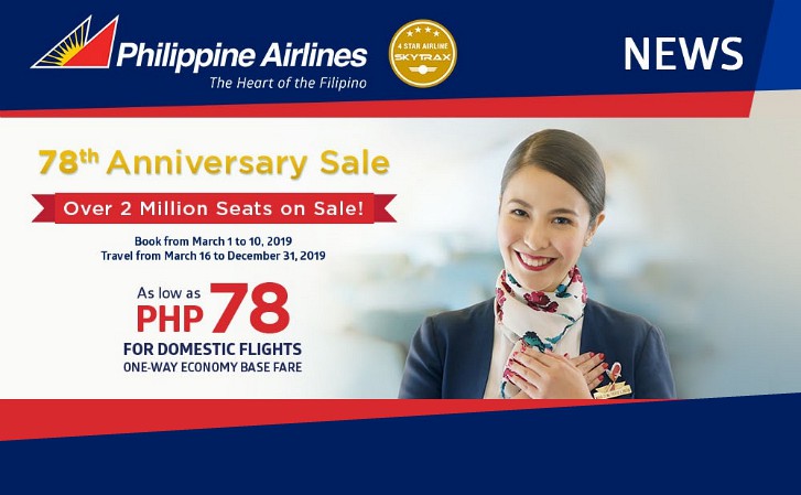 Philippine Airlines 78th Anniversary Sale