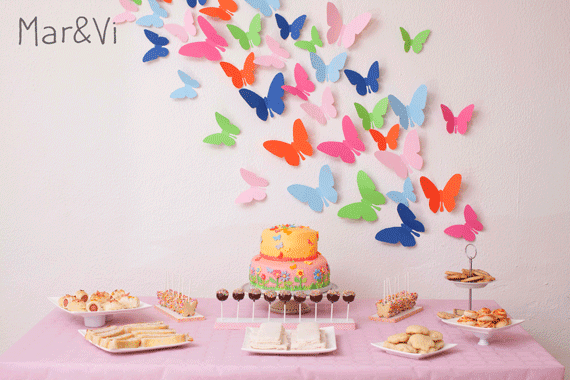 mesas dulces: galletas de mariposa