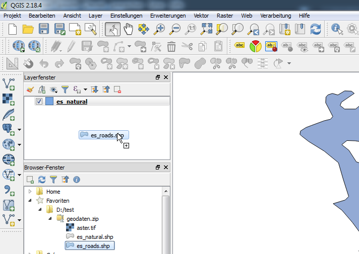 QGISTipp ZIPDateien direkt öffnen