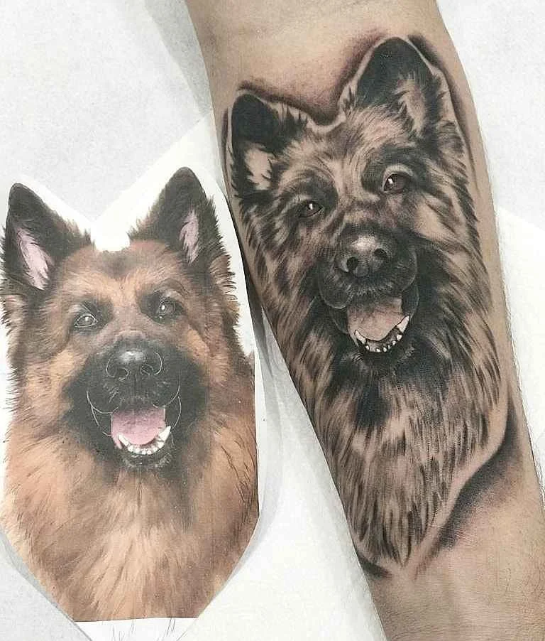 German Shepherd Tattoo