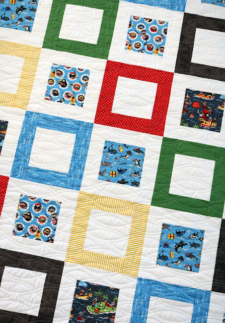 Framed Squares - a free quilt pattern from A Bright Corner