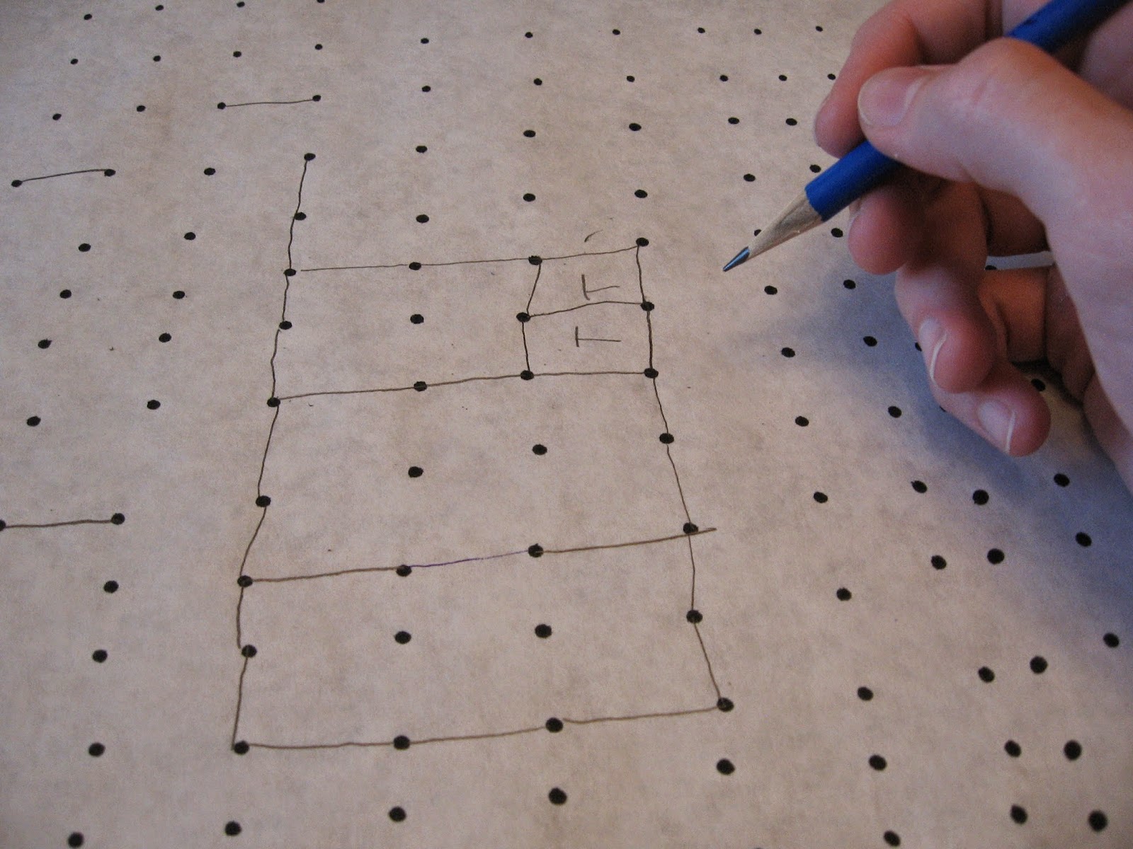 Almost Unschoolers Summer Fun 2014 A SuperSized Game of Dots and Boxes