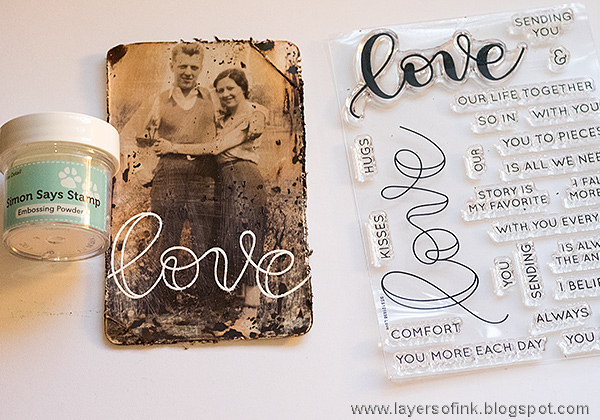Layers of ink - Watercolor Distress Video Tutorial by Anna-Karin