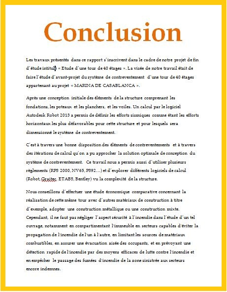 Exemple Conclusion Rapport De Stage Bts Sp3s