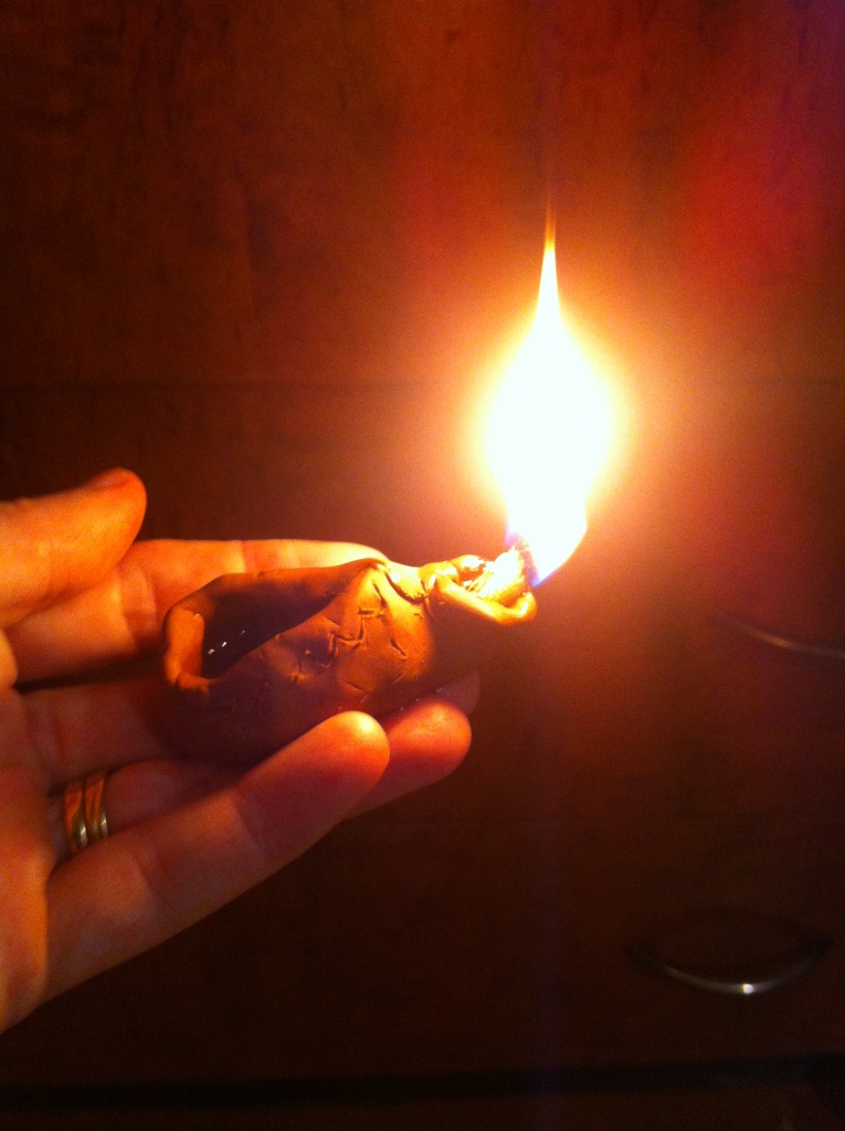 { This girl loves to talk } FHE Lesson {Olive Oil Clay Lamps}