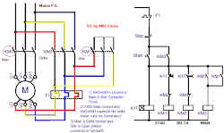 delta star diagram circuit control power electrical