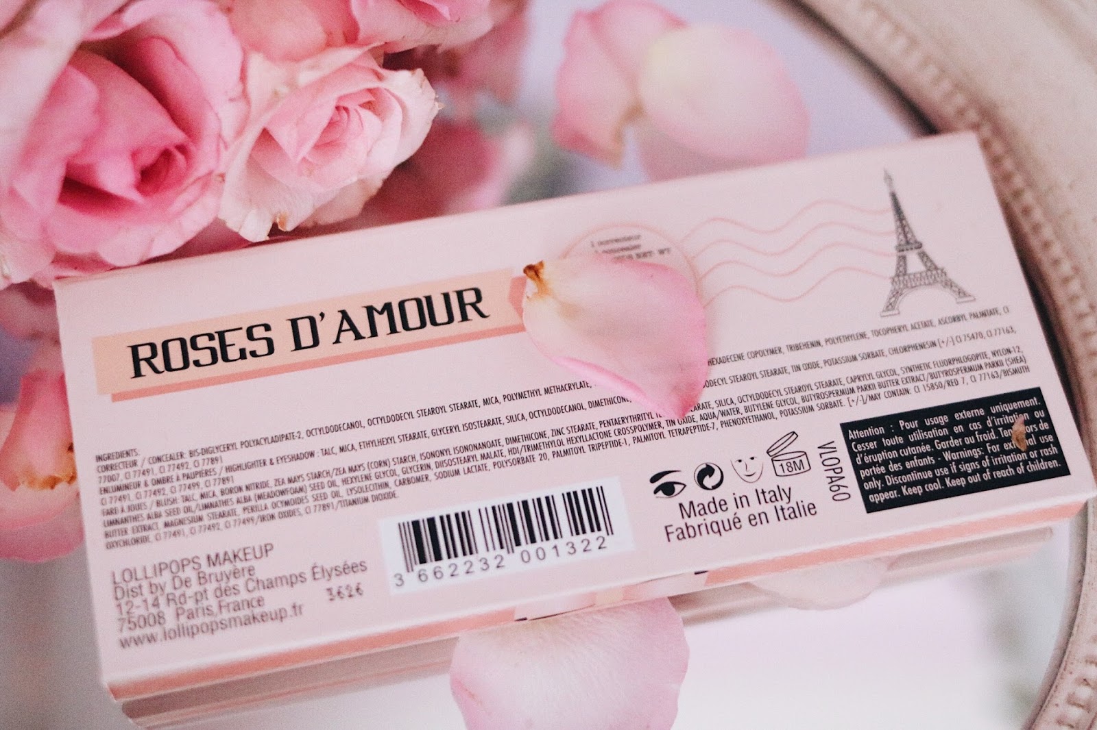 Lollipops Paris , Monoprix , Palette Roses d'amour , lollipops cosmétiques , revue , avis , swatch , rosemademoiselle , rose mademoiselle , blog beauté , paris