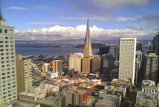 San Francisco Skyline from the Top of the Mark at the Mark Hopkins Hotel