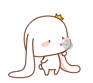 LINE Creatorsamp39 Stickers - The little pink bunnyamp39s daily life Example with  GIF Animation