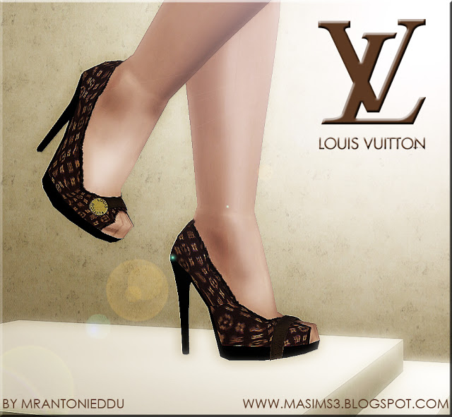 My Sims 3 Blog: Louis Vuitton Peep Toe Shoes by MrAntonieddu