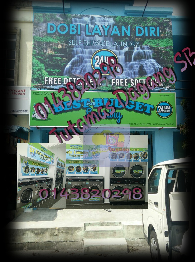 DOBI LAYAN DIRI Pembukaan baru kedai dobi layan diri di Pasir Gudang,Johor