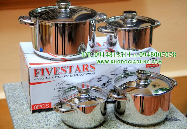Cung cấp nồi, bộ nồi inox cao cấp fivestar, gia dụng goldsun giá tốt nhất - 12