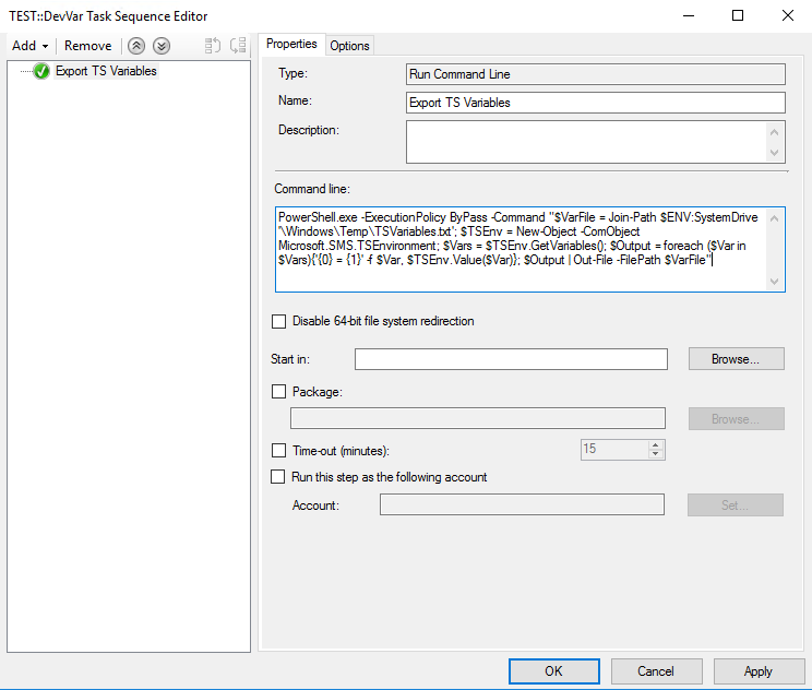 hage fedt nok klaver Engineering Efficiency: Export SCCM task sequence variables with PowerShell
