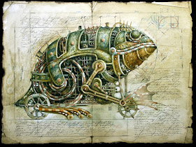 16-Vladimir-Gvozdev-Surreal-Steampunk-Animal-Drawings-www-designstack-co