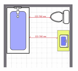 план ванной