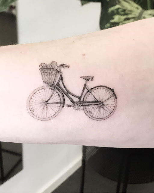 Tatuagem de bicicleta Tatuagem de bicicleta