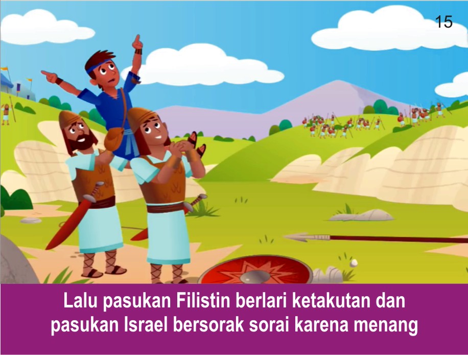 Komik Alkitab Anak Daud Melawan Goliat