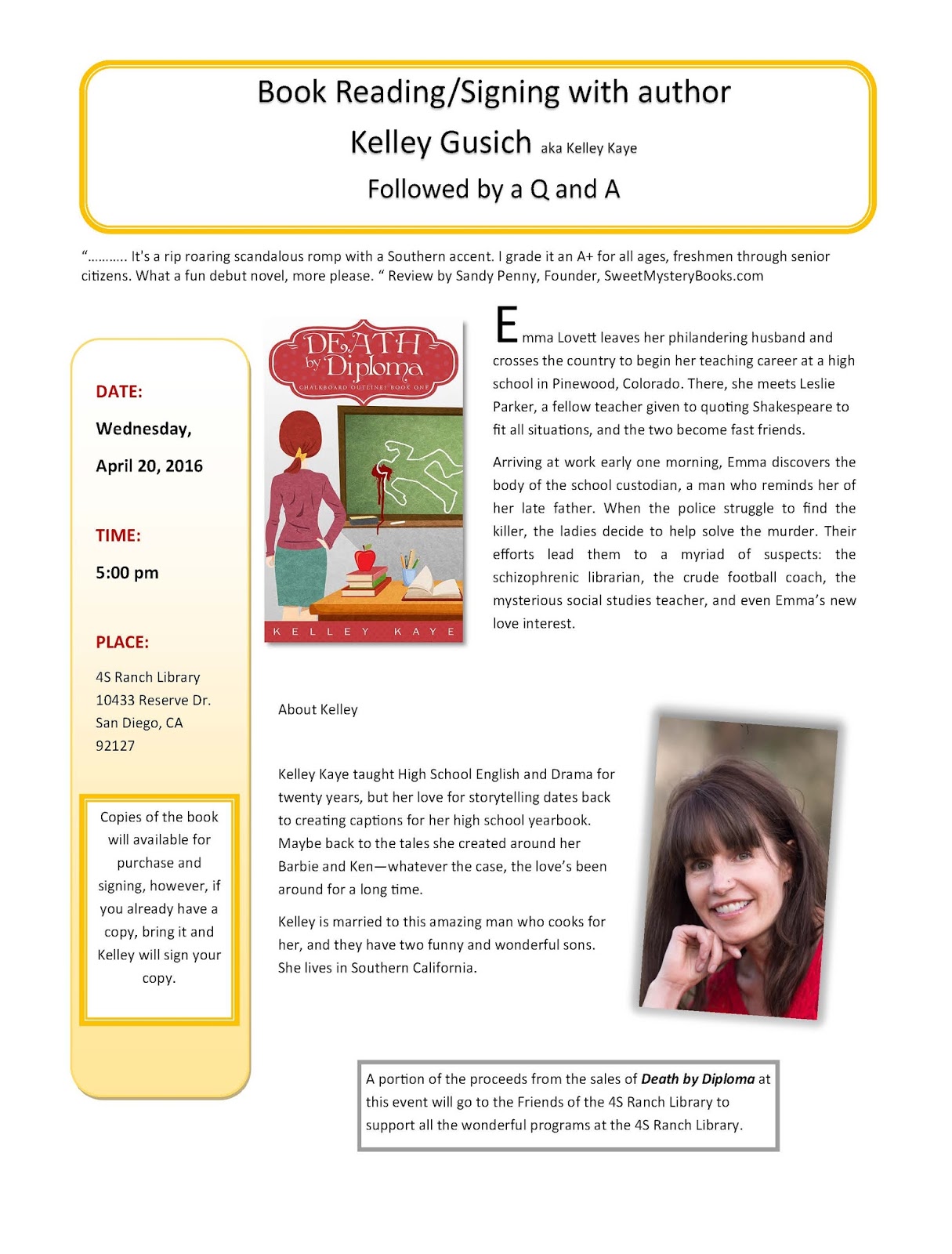Friends of the 4S Ranch Library see new website at