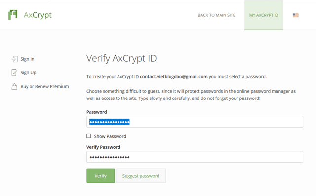 AxCrypt - The easiest way to protect your file with a password