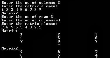 Matrix Addition - C program | Mechatrofice