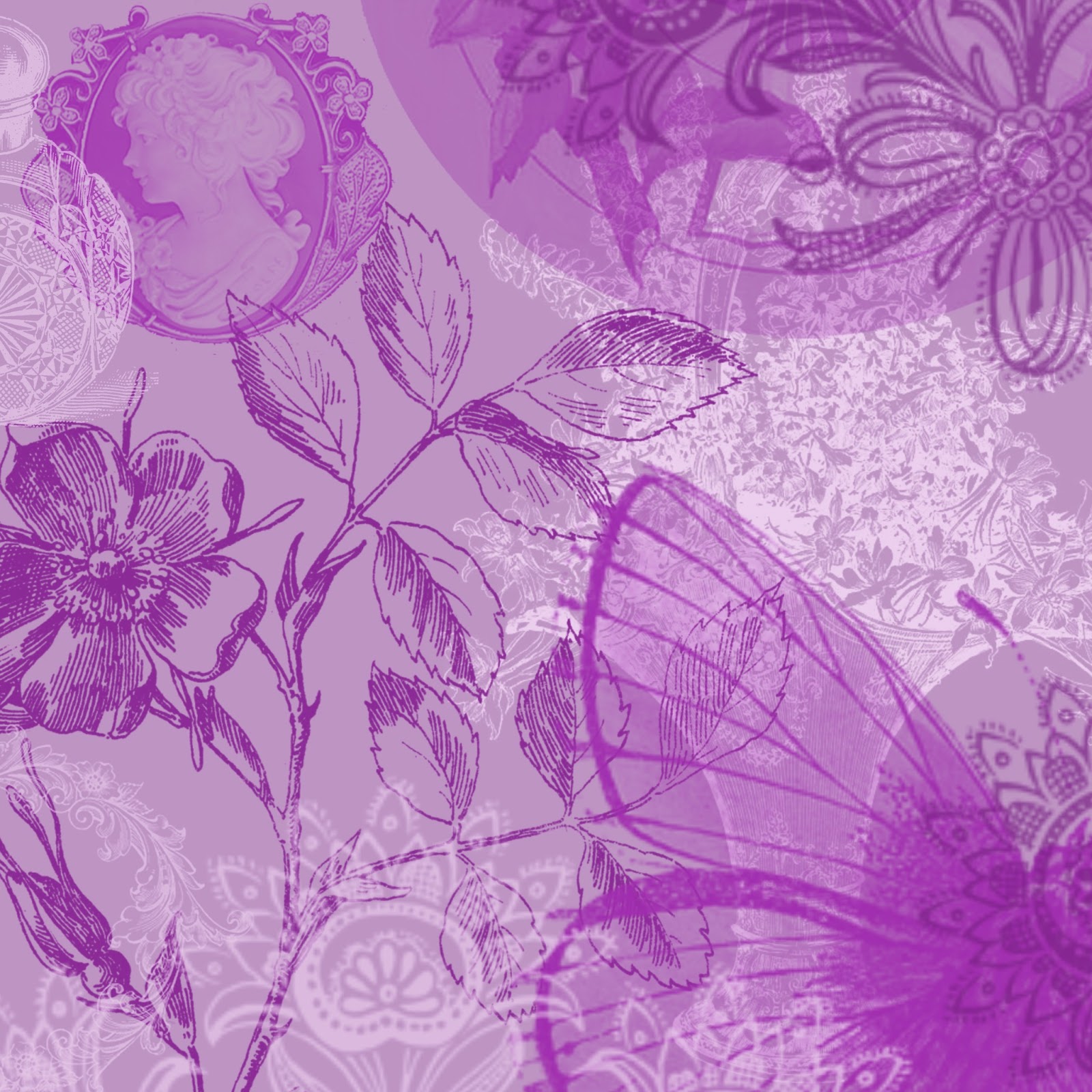 The Artzee Blog 12 X 12 Inch Purple Stamped Collage Printable The Artzee Blog 12 X 12 Inch Purple Stamped Collage Printable
