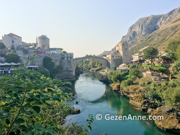 Mostar köprüsü ve Neretva nehri, Balkanlar Bosna turumuzdan