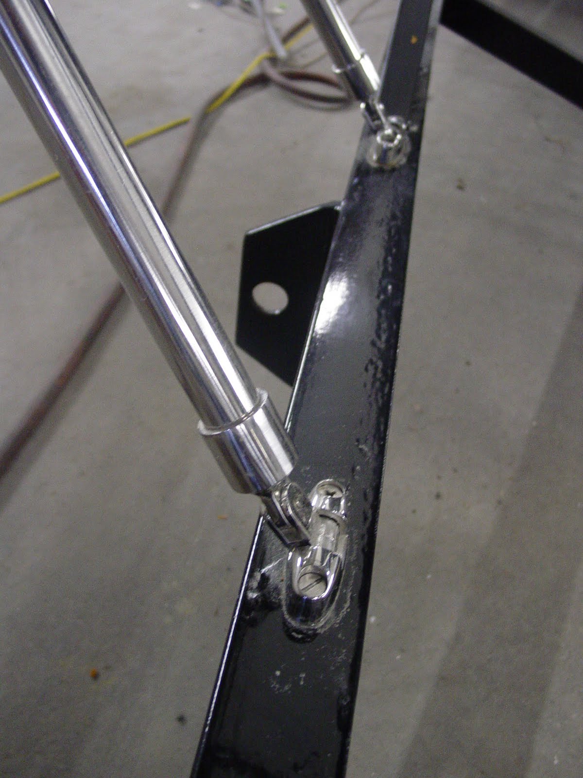 The Sailrite Project Boats Islander 37 Mast Support Added to Trailer