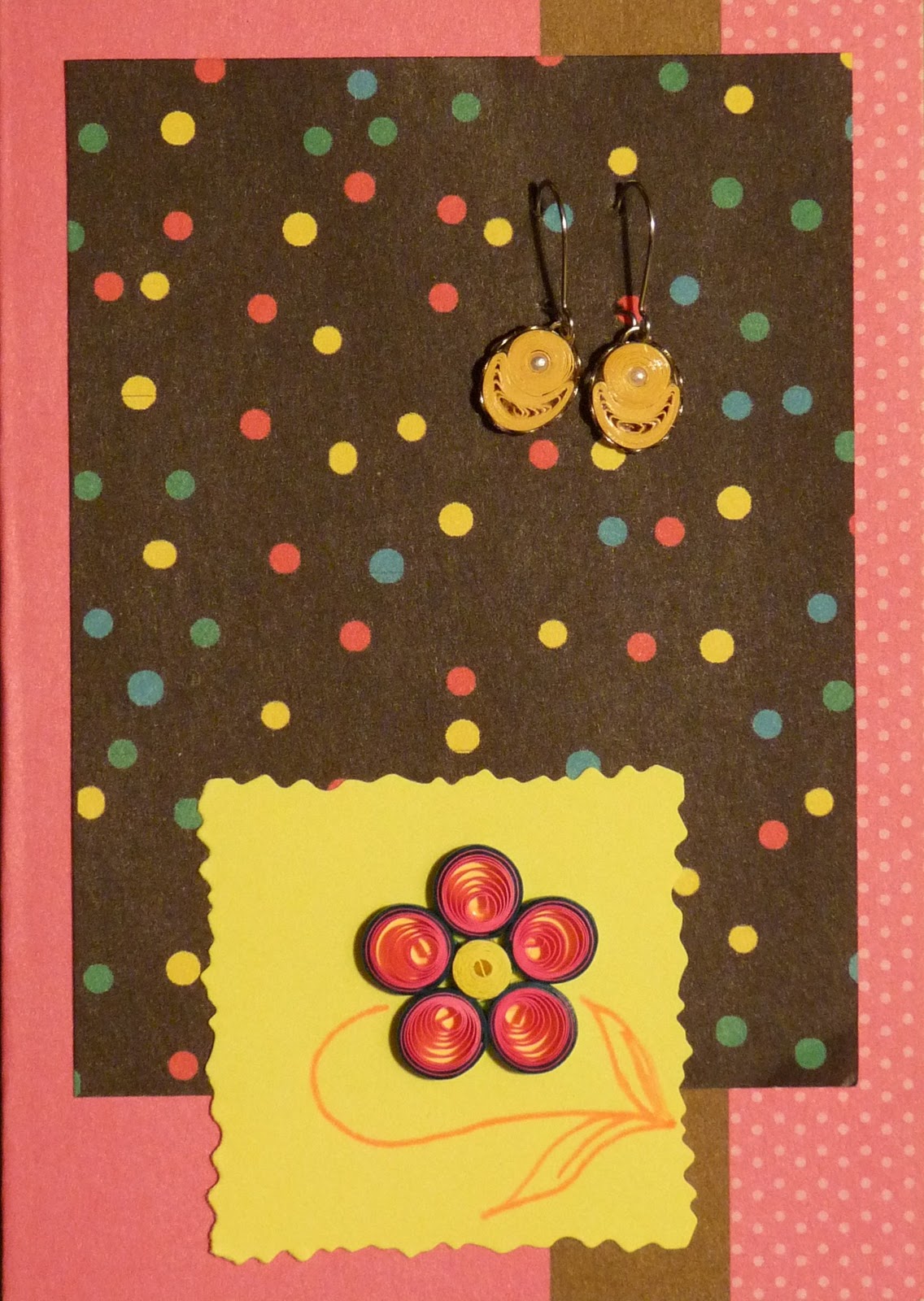 Quilling By Sandra White Quilled Earrings