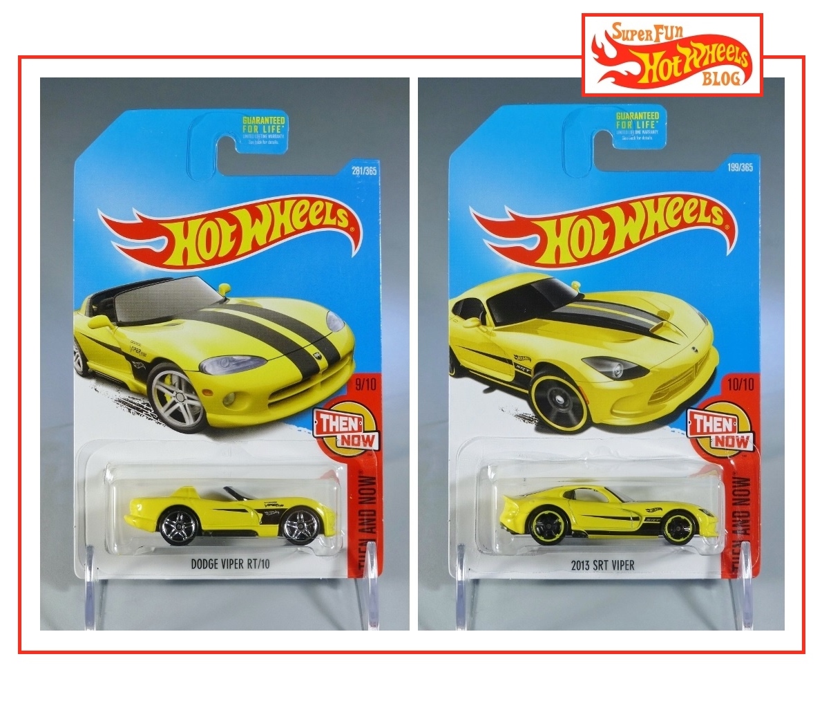 Super Fun Hot Wheels Blog HW Dodge Viper RT/10 & 2013 SRT Viper (2017