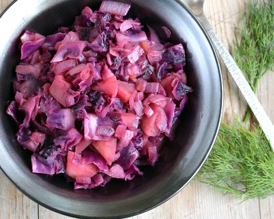 koste mode stå på række Swedish Red Cabbage & Apples ♥