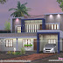 Flat roof 4 BHK double storied home