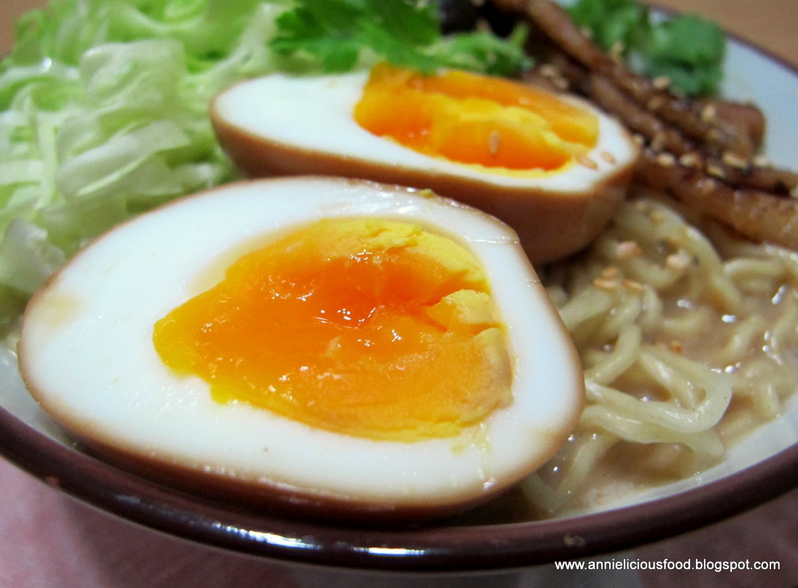 Annielicious Food Ramen Eggs (with Tonkotsu Ramen)