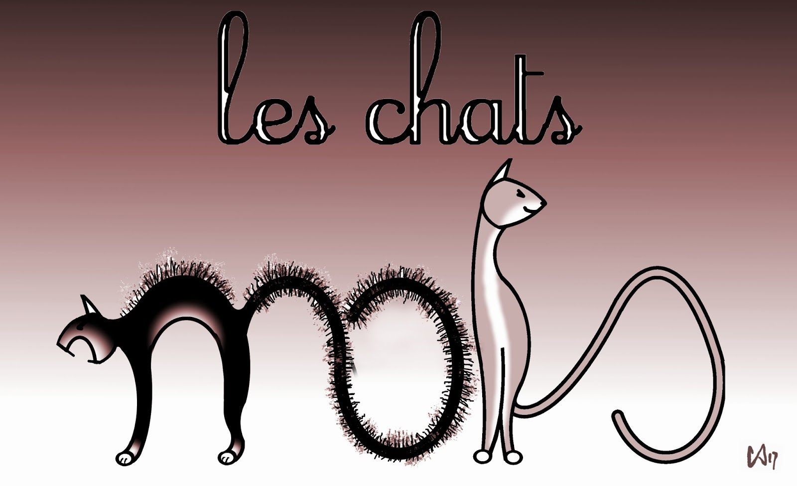Comment Dessiner Un Chat à Partir Du Mot Chat Image de Chat: Dessiner Un Chat Avec Le Mot Chat