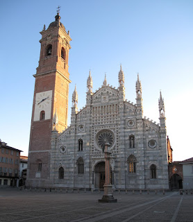 Monza's striking Duomo is one of a number of attractive architectural features in the city