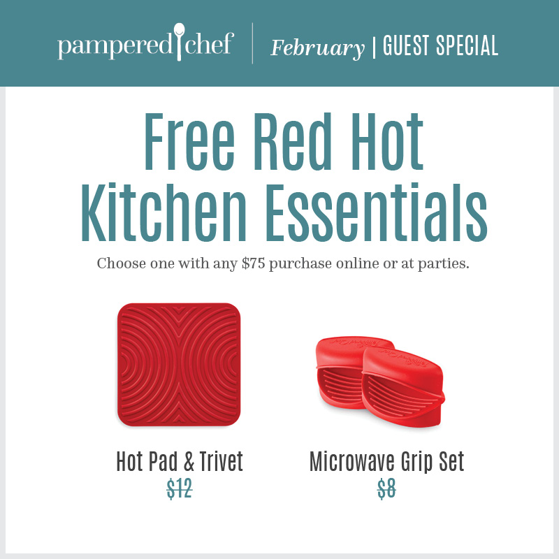 Kitchen Savvy Cooking Pampered Chef February 2019 Host and Guest Special