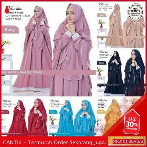 Jual RRJ101D78 Dress Muslim Syari Wanita Moscrepe Mariam Sk BMGShop
